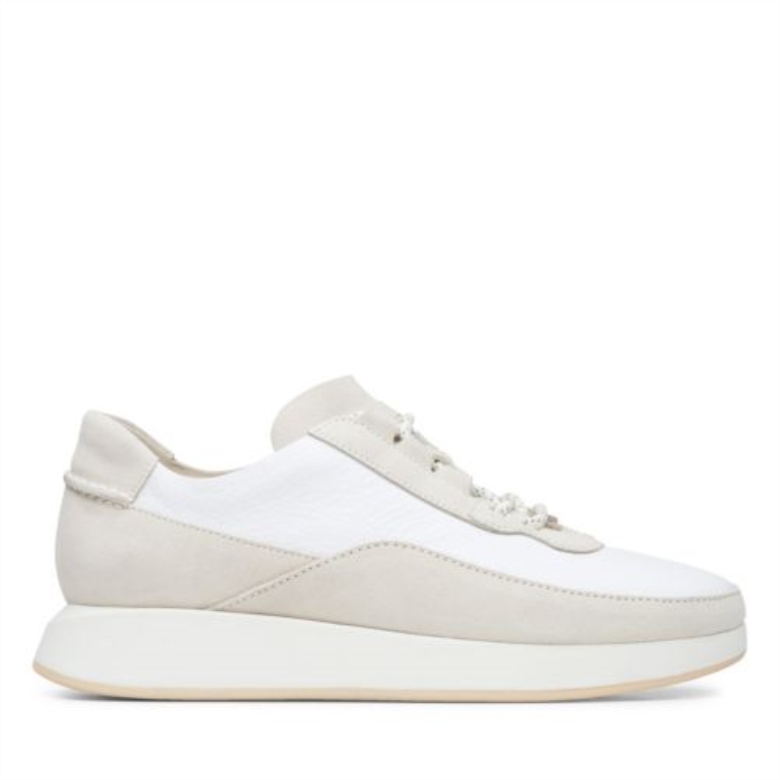 Clarks White Combi Kiowa Tempo