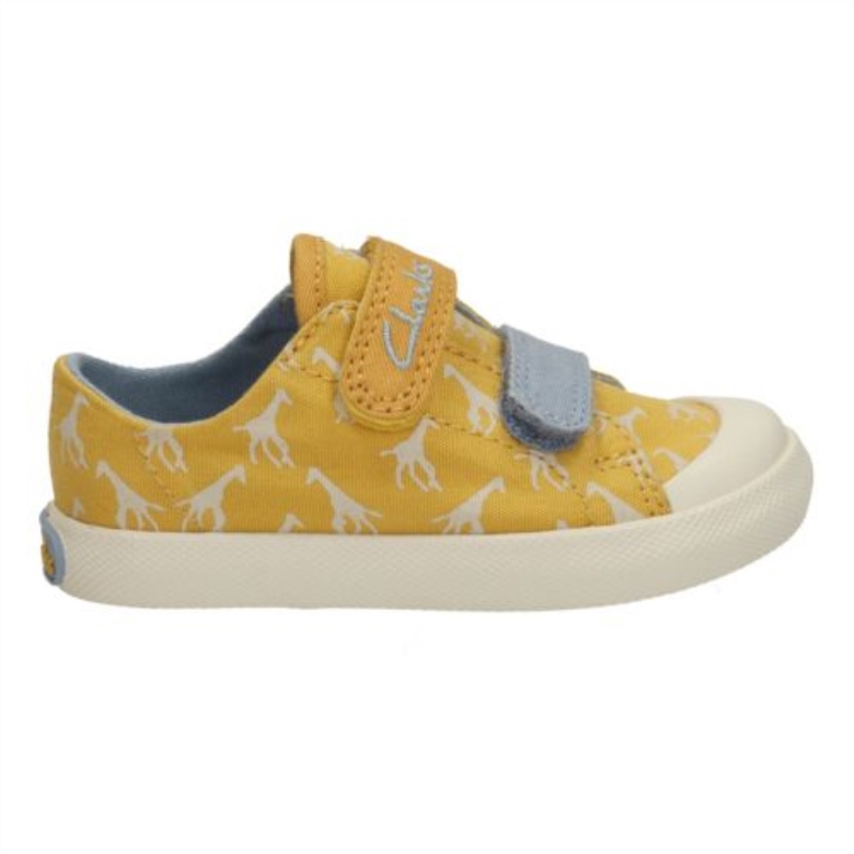 Clarks Gelb Textil Halcy Hop Fst G Fit