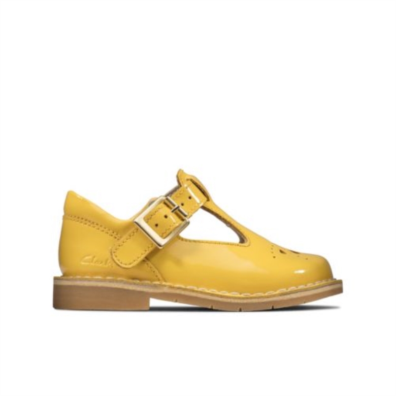 Comet Weave Inf G Fit Gelb Patent Clarks