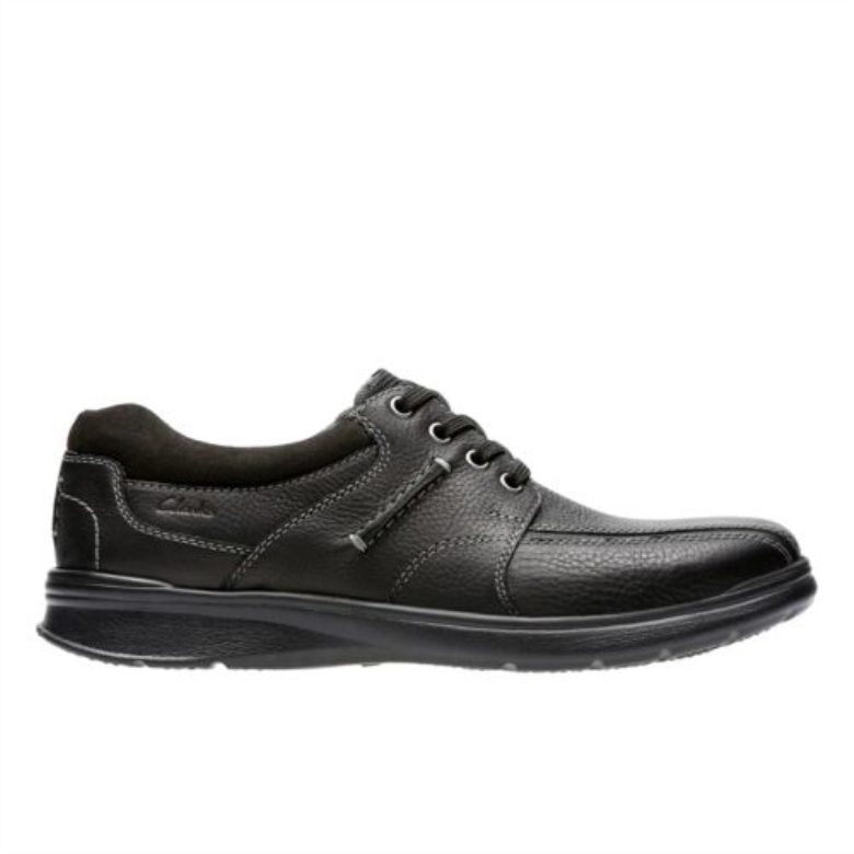 Cotrell Walk Clarks Schwarzes Geöltes Leder