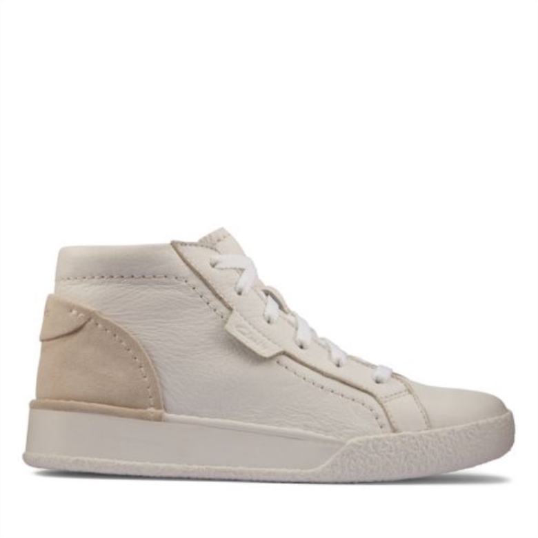 Basteltasse Hi Clarks, Weißes Leder