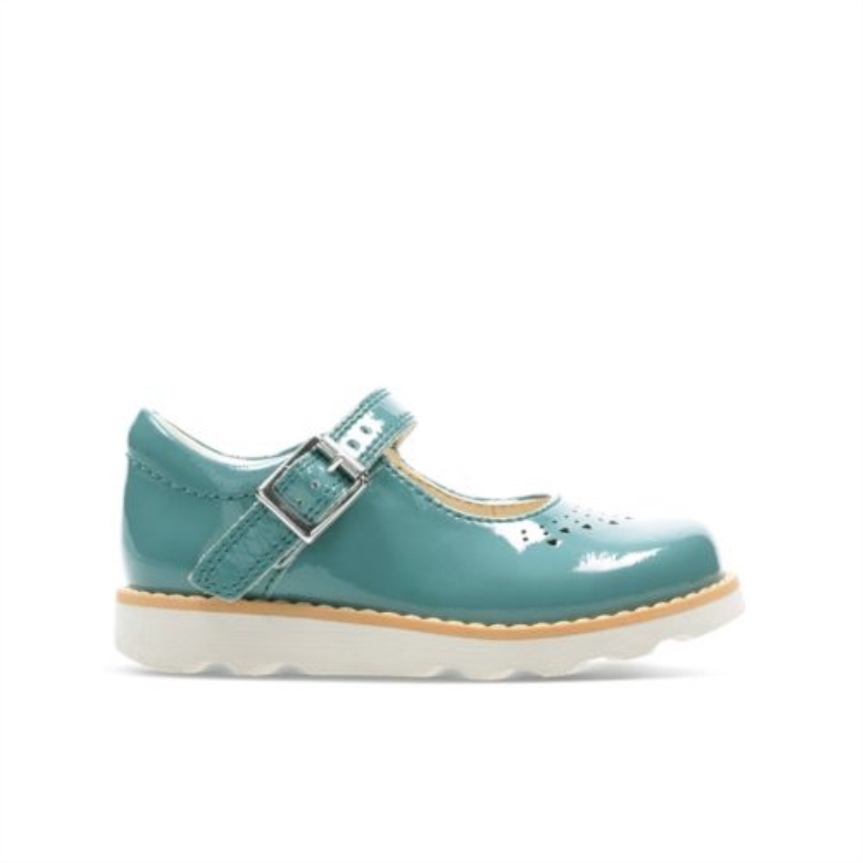 Crown Jump Fst F Fit Clarks Blaugrünes Leder