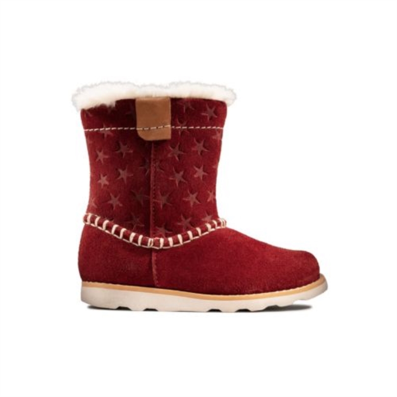 Crown Piper Fst F Fit Clarks Dunkelrot