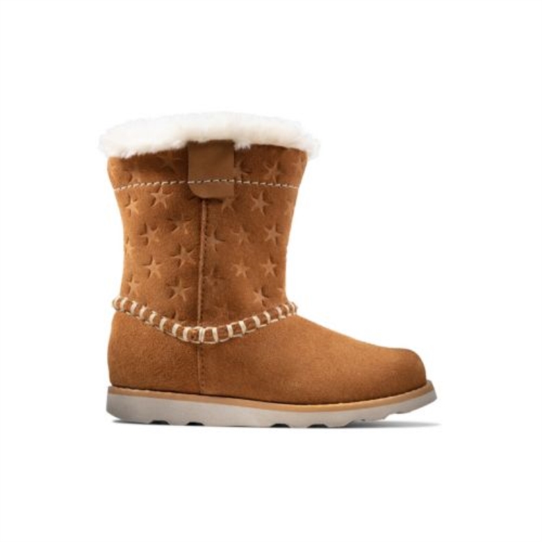 Crown Piper FST F Fit Clarks Hellbraunes Wildleder