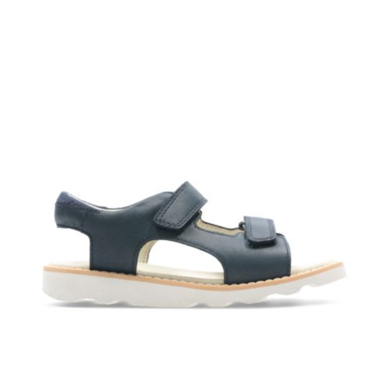 Crown Root Jnr G Fit Clarks Marineblaues Leder
