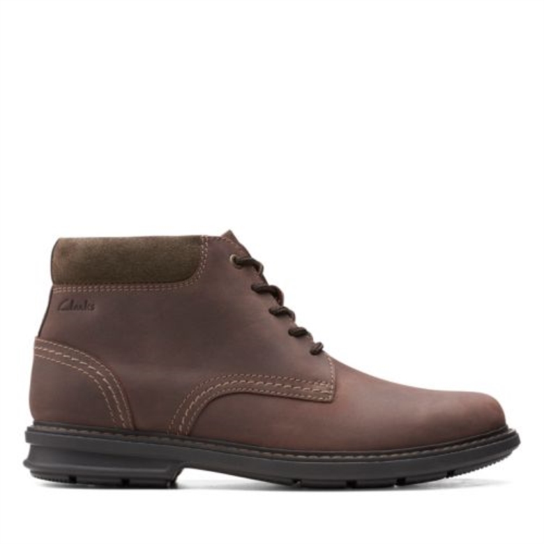 Dunkelbraunes Leder Rendell Peak Clarks