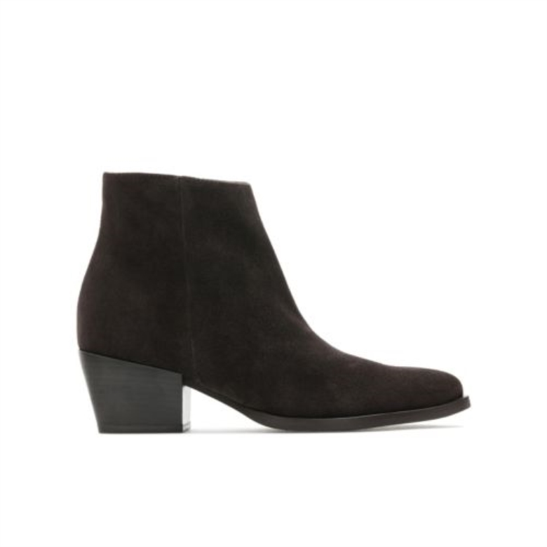 Dunkelbraunes Wildleder Clarks Isabella 2 Zip