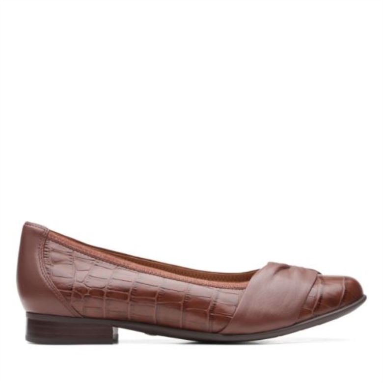 Dunkelbraunes Krokodil Und Rouge Von Wish Clarks