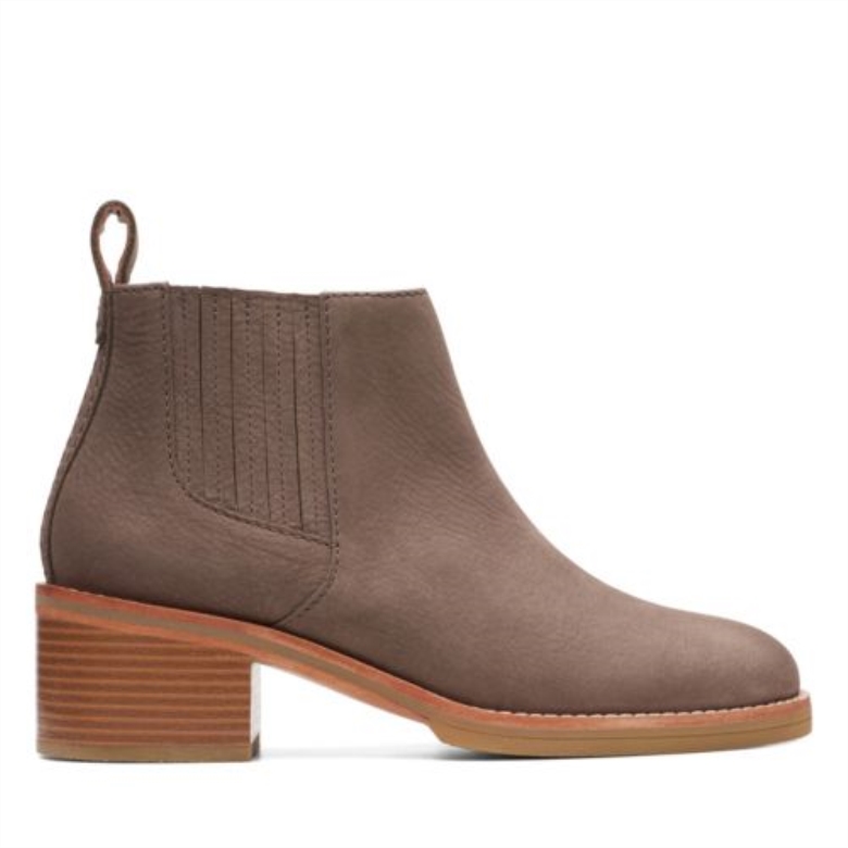 Clarks-oberteil In Dunklem Taupe