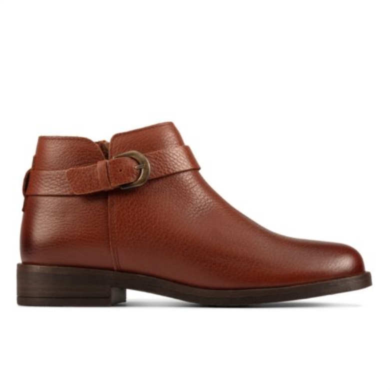 Demi 2-ton Clarks Dunkelbraunes Leder
