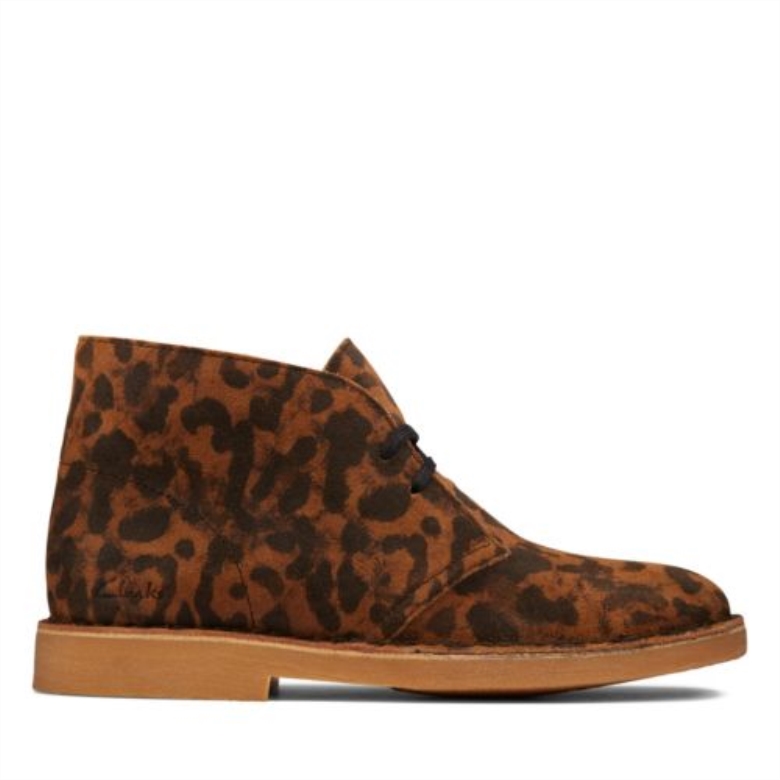 Wüstenstiefel 2 Clarks Leopardenwildleder