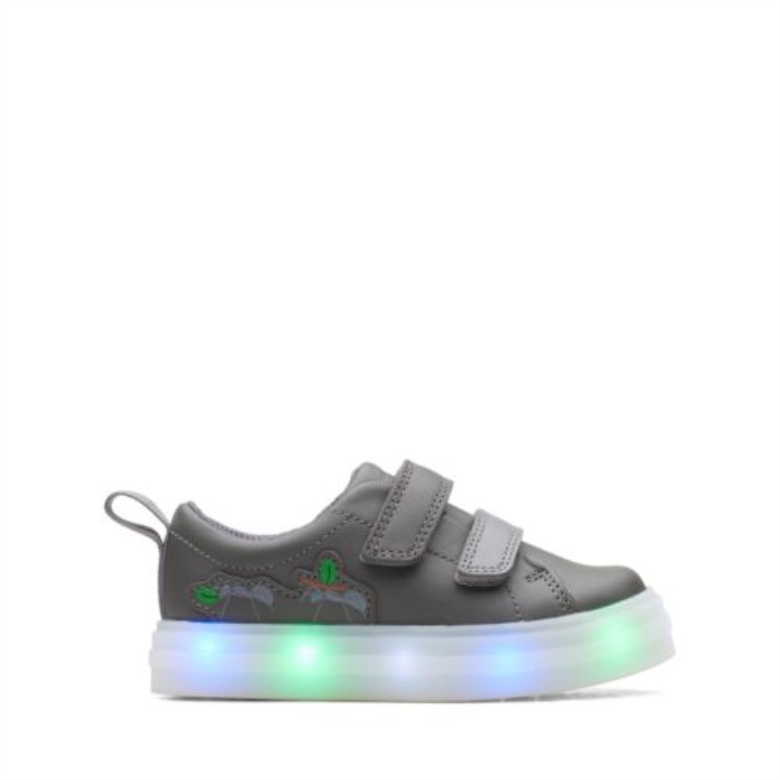 Flare Bug Fst G Fit Clarks Dunkelgraues Leder