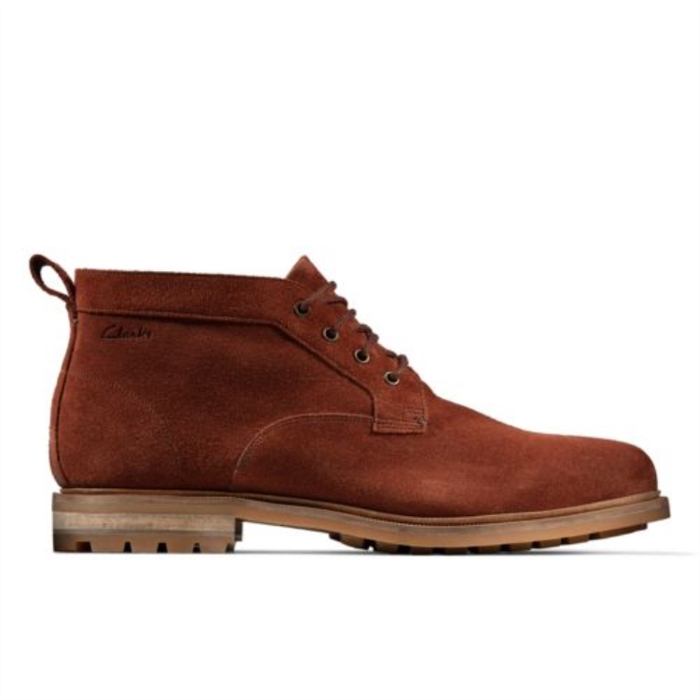 Foxwell Mid Clarks Britisches Hellbraunes Wildleder