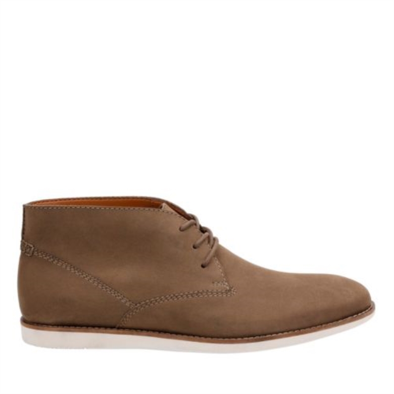 Franson Top Clarks Braunes Nubukleder