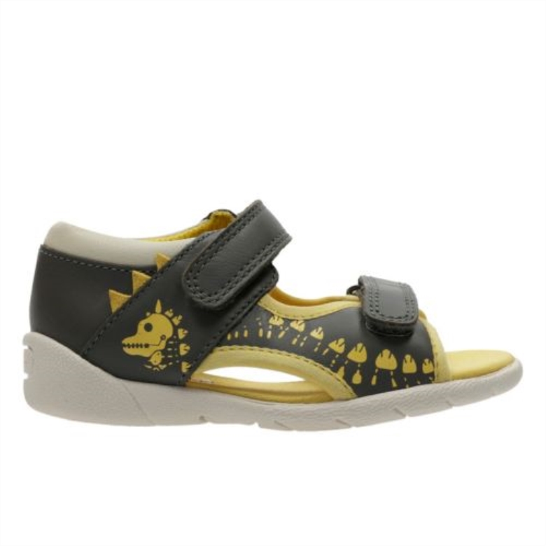 Fudgy Jump Fst F Fit Clarks Grau Kombiniertes Leder