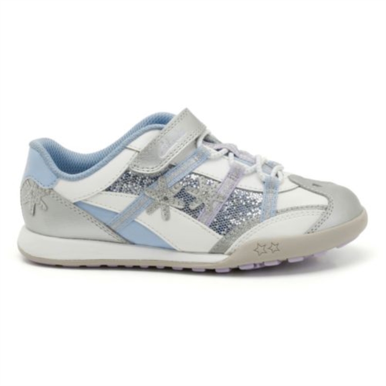 Giggle Lite Jnr-f Fit Clarks Silber