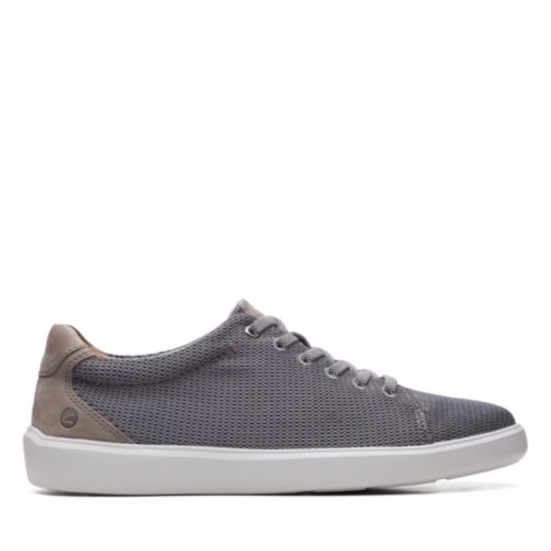 Grauer Stoff Cambro Low Clarks