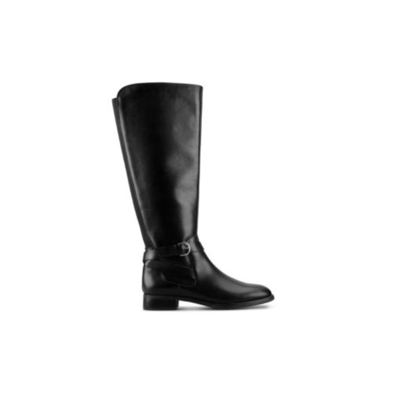 Hamble High Black Leather Clarks