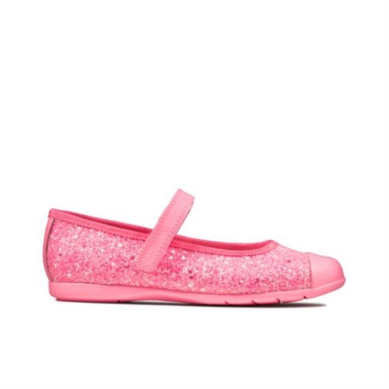 Hot Pink Clarks Dance Tap Jnr F Fit