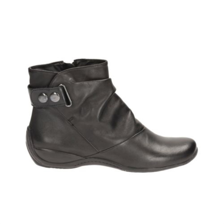 Kira Coffee Clarks Schwarzes Leder