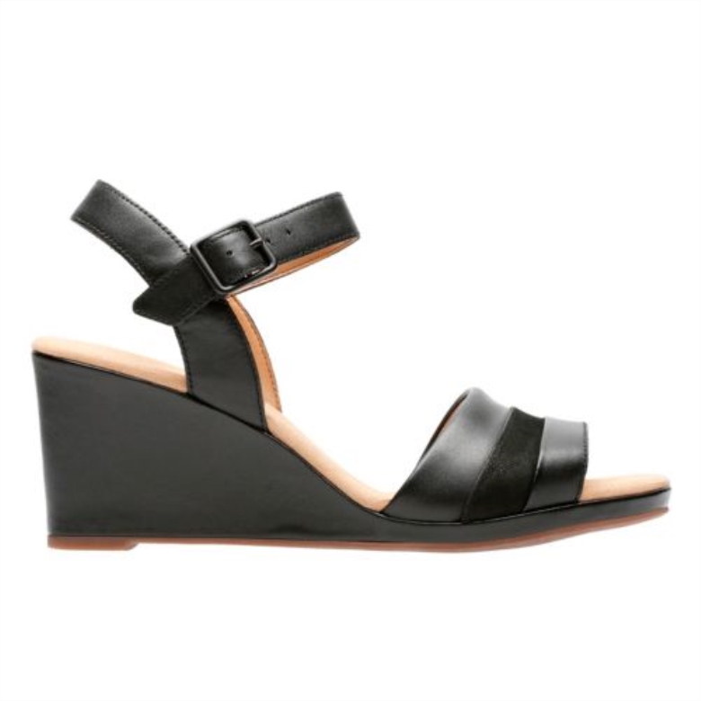 Lafley Aletha Clarks Schwarzes Leder