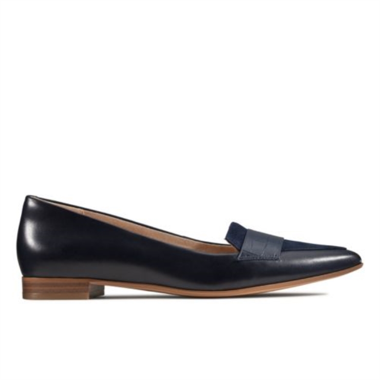 Laina 15 Loafer Clarks Navy Croc Combi