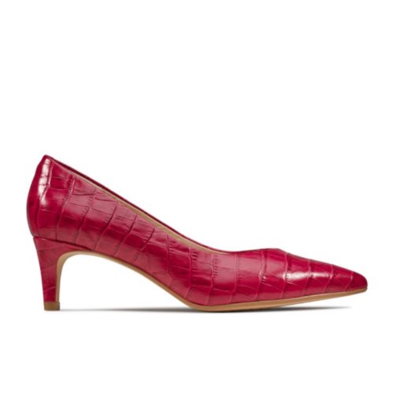 Laina 55 Court Clarks Fuchsia Croc
