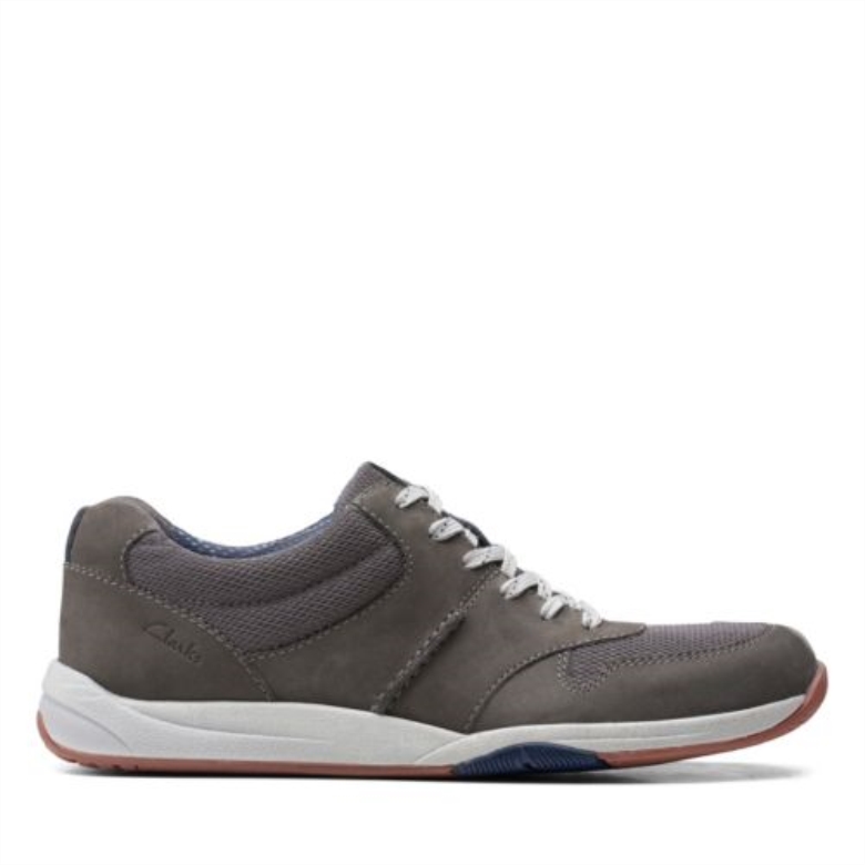 Langton Race Grau Nubuk Clarks