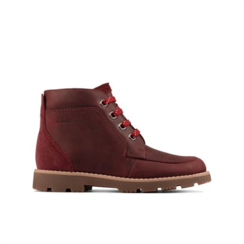 Merlot Heath Lace Inf G Fit Clarks