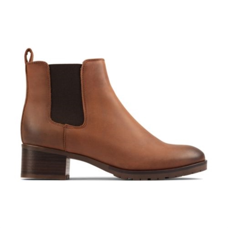 Mila Top Clarks Hellbraunes Leder