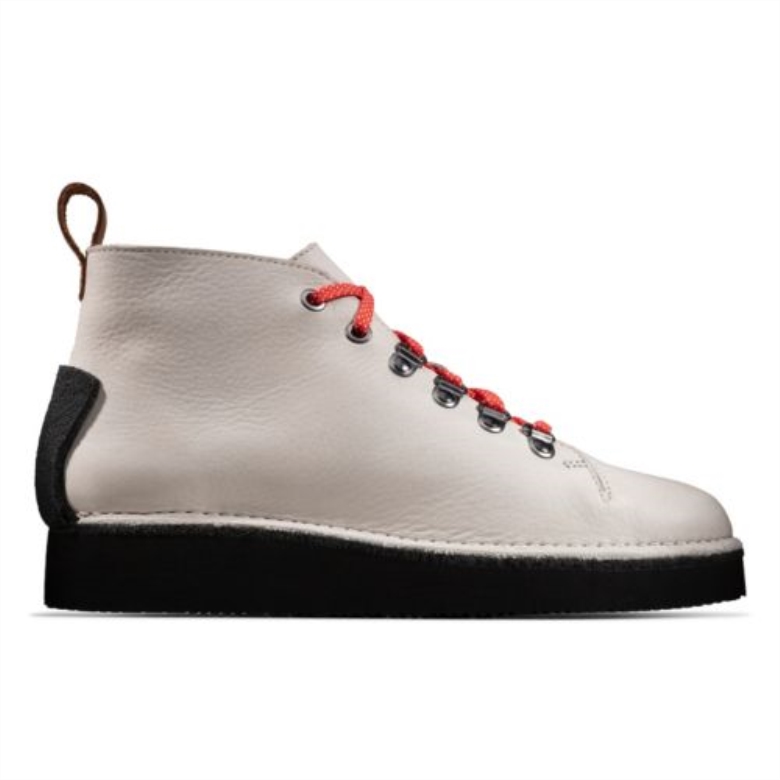 Nala Hike White Leather Clarks