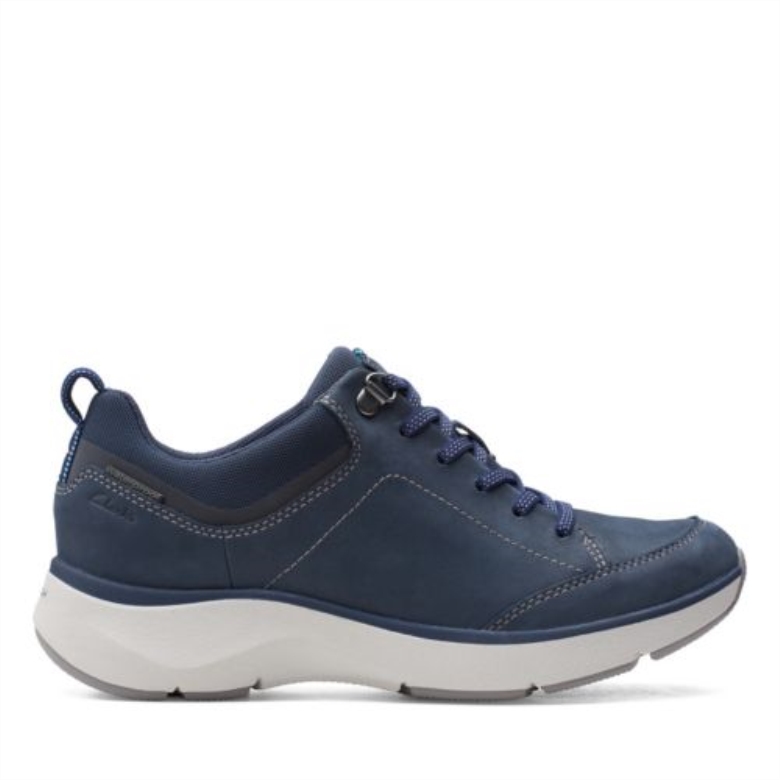 Navy Kombi Clarks Wave 20 Spitze