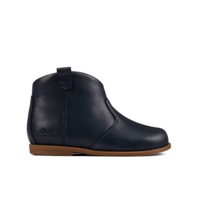 Navy Leather Clarks Zeichnete Dawn Fst F Fit