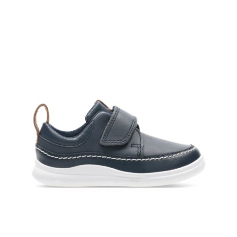 Marineblaues Lederwappen Ember Fst G Fit Clarks