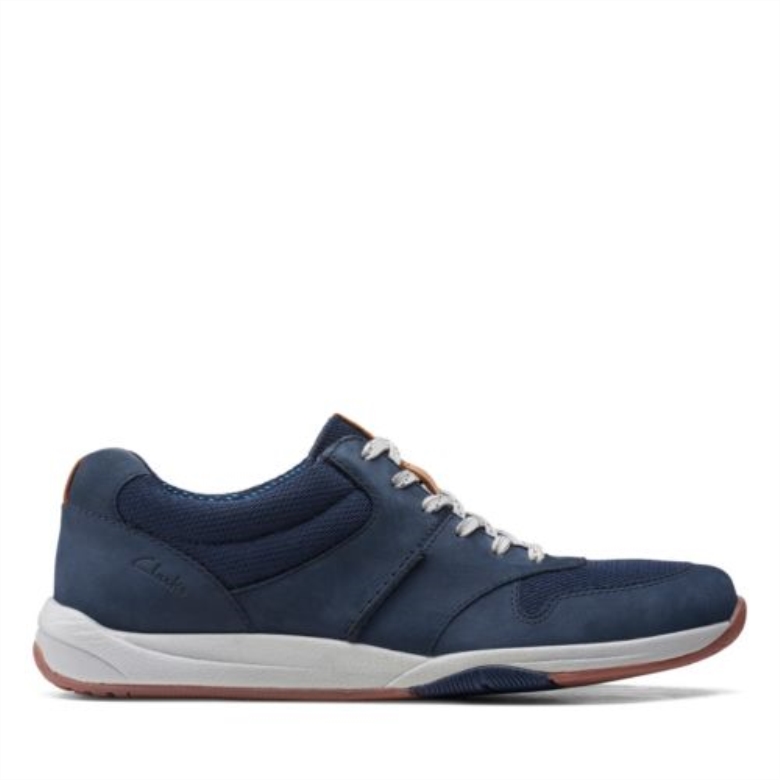 Navy Nubuk Clarks Langton Race