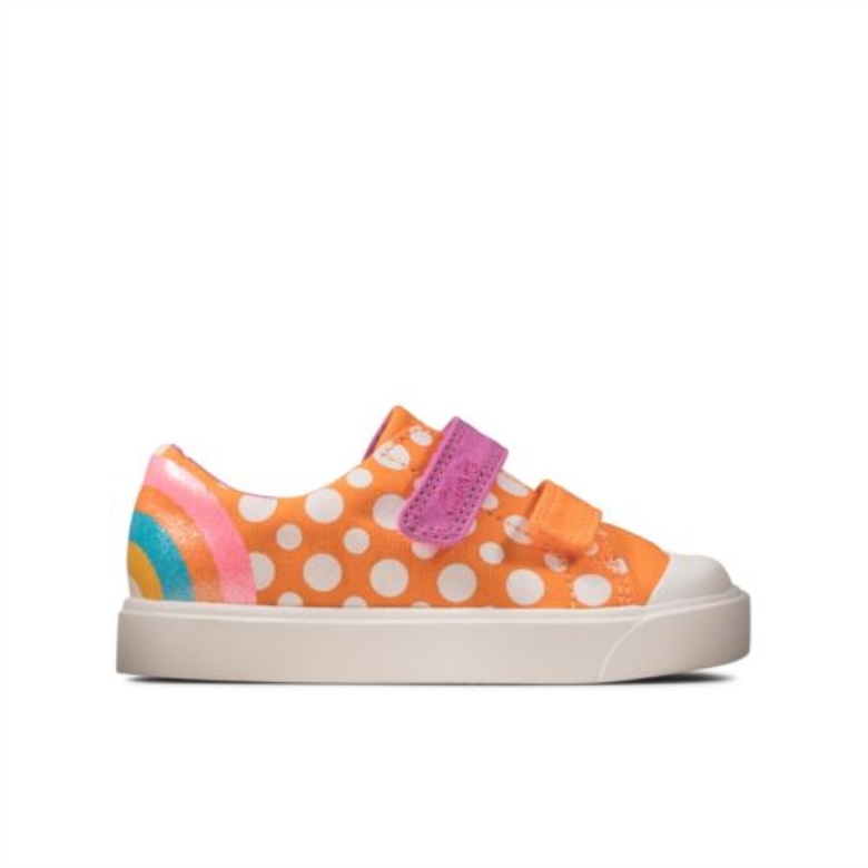 Orange Kombi Clarks City Bright Fst F Fit