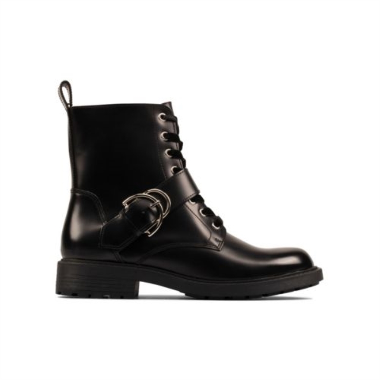 Orinoco2 Schnalle Schwarzes Leder Clarks
