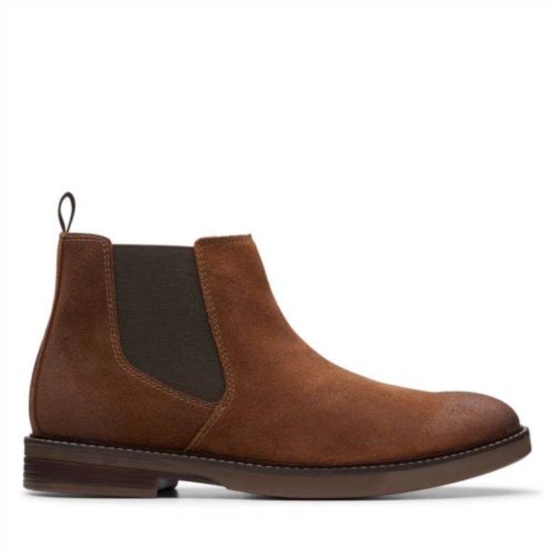 Paulson Up Clarks Dunkelbraunes Wildleder