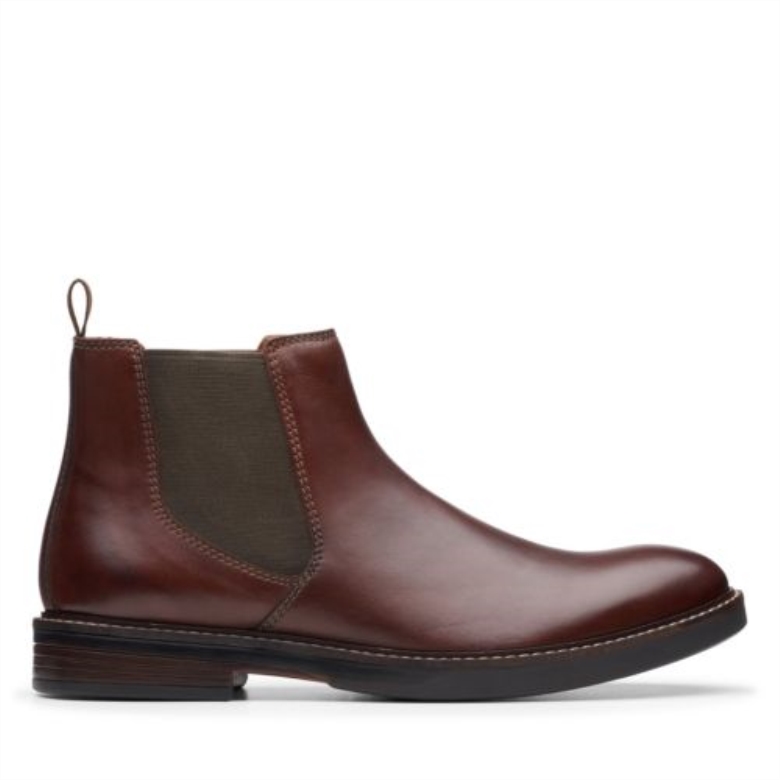 Paulson Up Clarks Mahagoni Leder