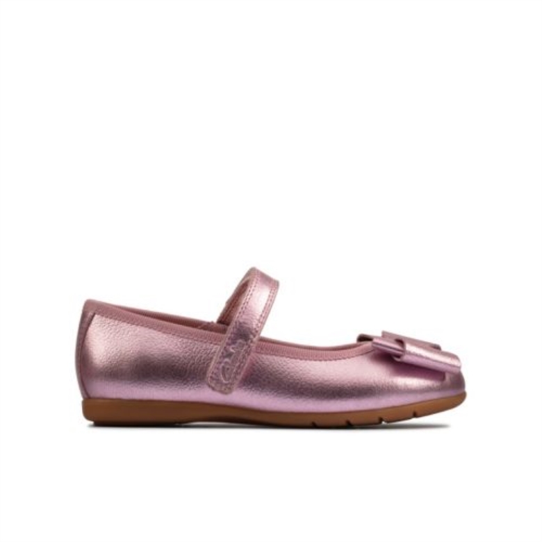Rosa Leder Clarks Tanzschleife Inf G Passform