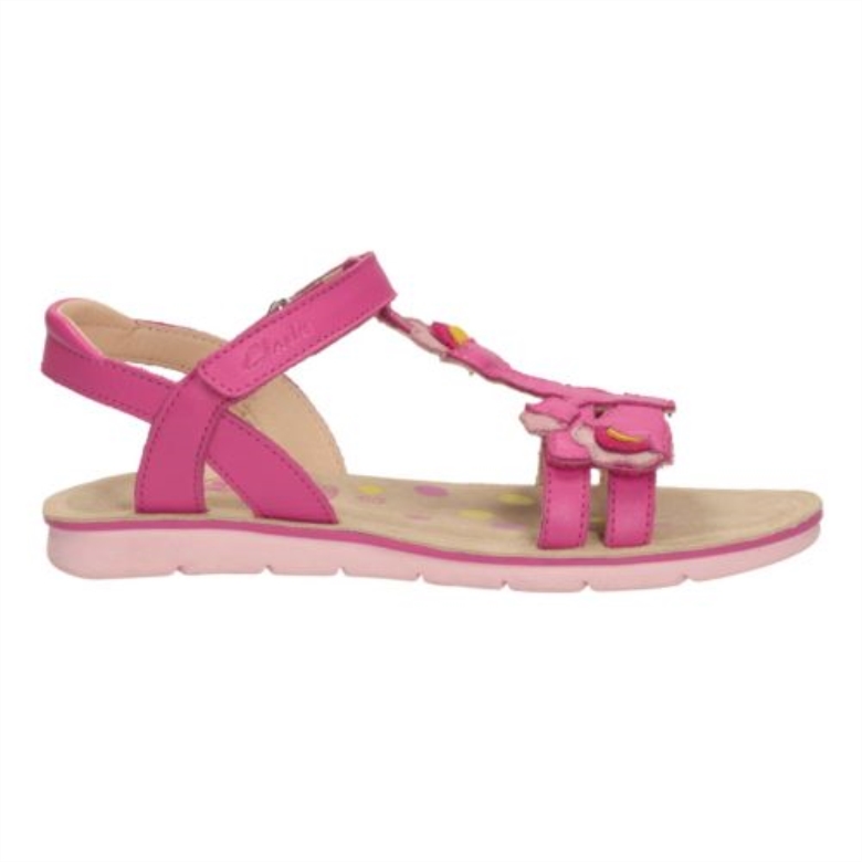 Rosa Leder Clarks Mimogracie Jnr F Fit