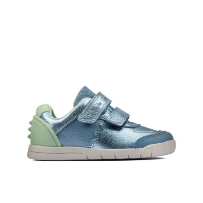 Rex Quest Fst G Fit Clarks Mittelblaues Leder