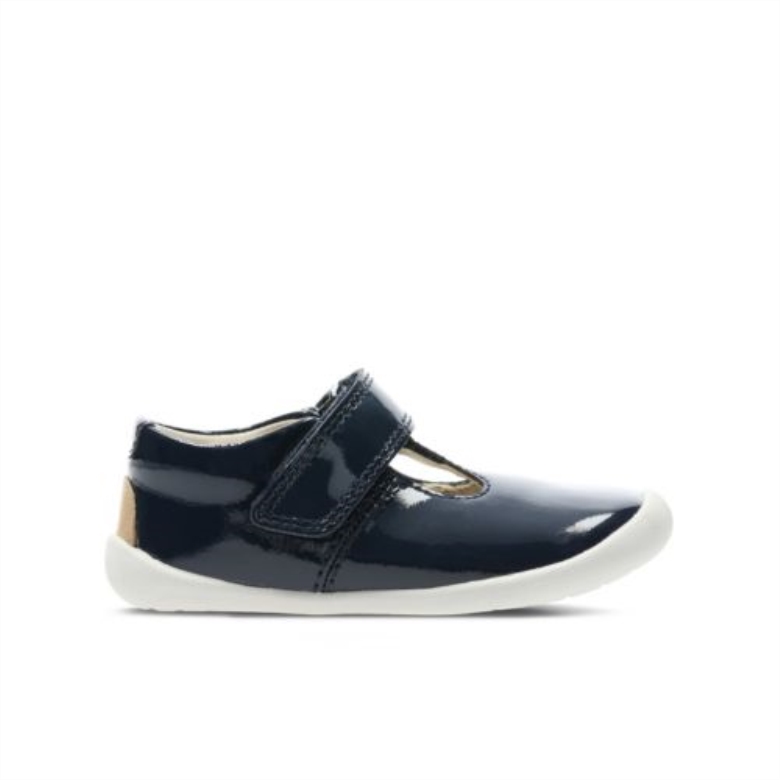 Roamer Go Fst H Fit Clarks Navy Patent