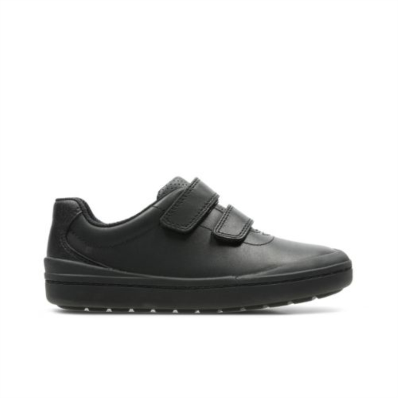 Rock Play Inf E Fit Clarks Schwarzes Leder