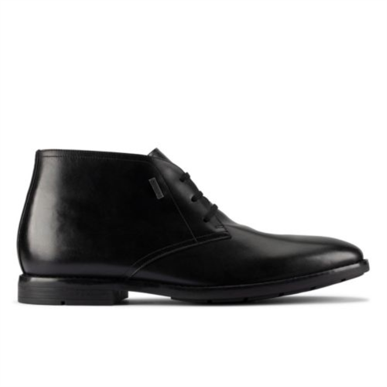 Ronnie Lo Gtx Clarks Schwarzes Leder