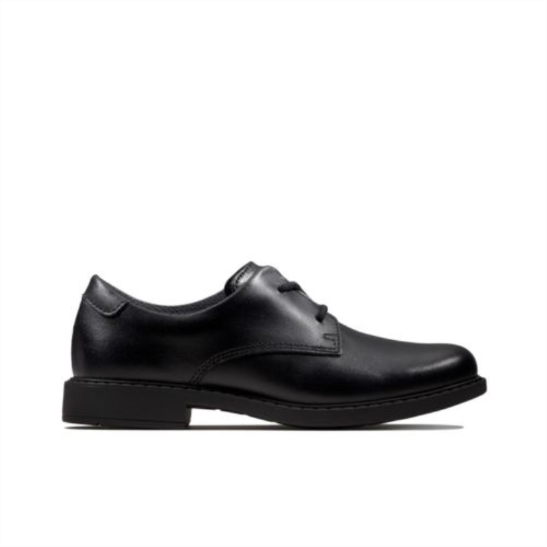 Scala Loop Jnr G Fit Clarks Schwarzes Leder