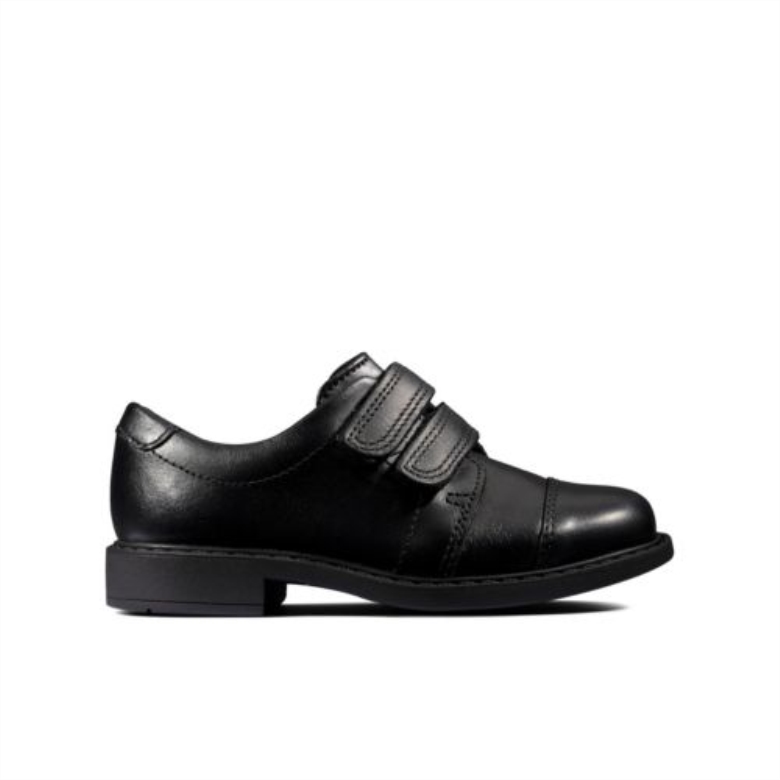 Scala Skye Inf F Fit Clarks Schwarzes Leder