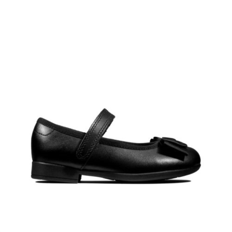 Scala Tap Inf H Fit Schwarzes Leder Clarks