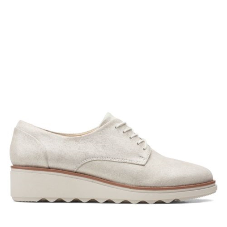 Sharon Noel Silbermetallic Clarks