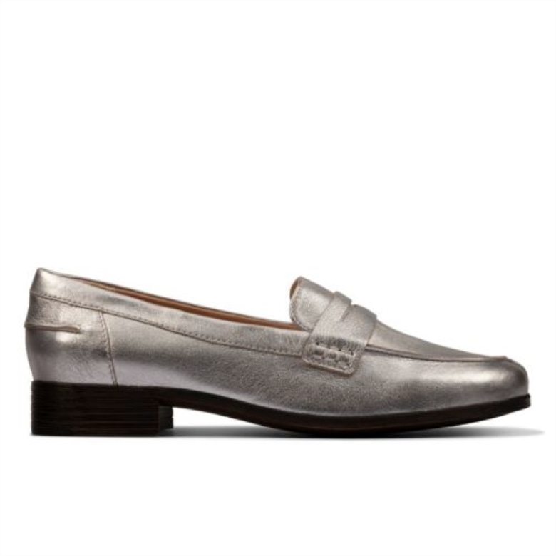 Hamble Loafer Von Clarks In Silber-Metallic